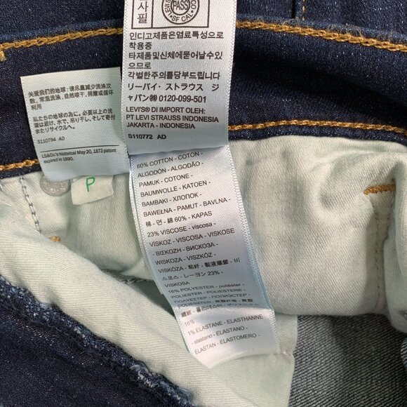 Levi's Women's Jeans Size 4 Stretch Denim 311 Shaping Skinny Jeans Blue W27 - Picture 5 of 8